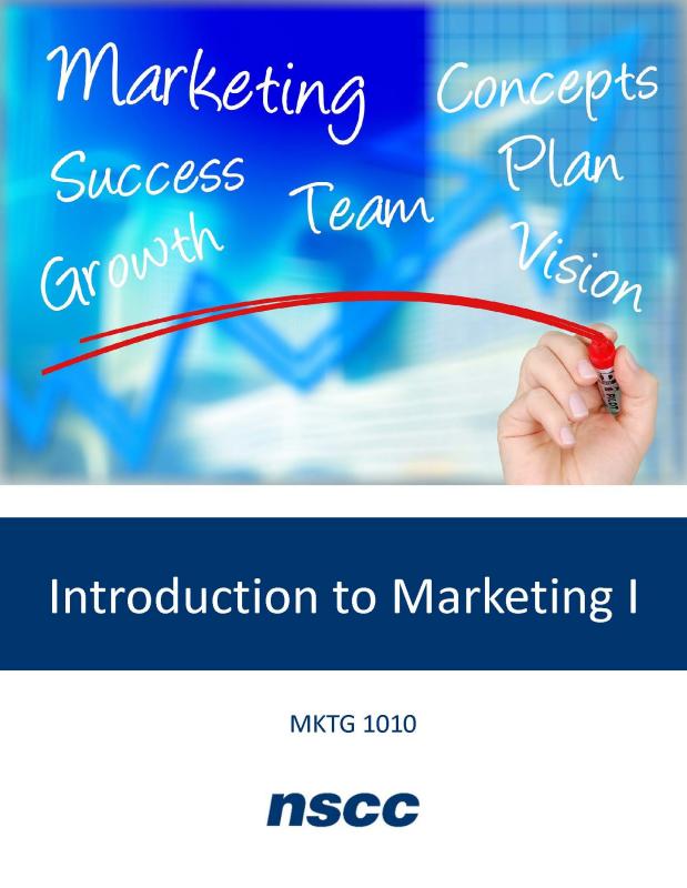 Introduction To Marketing I 2e (Mktg 1010)