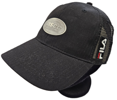 Fila Black Truckers Hat Velcro Back