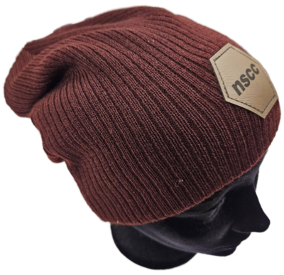 Slouchy Beanie- Hex Faux Leather