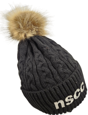 Toque: Faux Fur Pom Pom