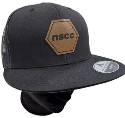 Ball Cap: Hex Faux Leather Centre Front Snapback